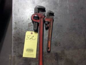 LOT OF PIPE WRENCHES (2): No. 18 & No. 10