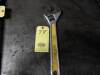 LOT OF CRESCENT WRENCHES: (1) 450cm & (1) 15"