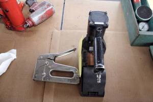 LOT CONSISTING OF: U-Line pneumatic box stapler & hand stapler