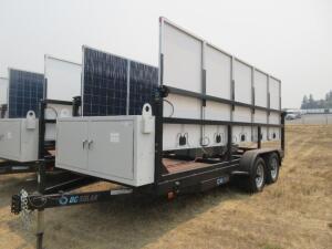 2014 SCT 20 Mobile Solar Generator - Mobile Solar Generator From DC Solar ( TRAILER MISSING HITCH) Consists of: 2 SMA Converters Midnight Classic cont