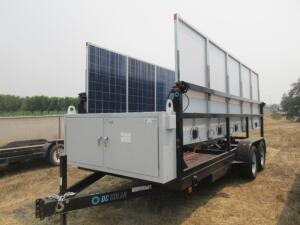 2014 SCT 20 Mobile Solar Generator - Mobile Solar Generator From DC Solar ( MISSING 1 SMA, CUT CABLES, TRAILER MISSING HITCH) Consists of: 1 SMA Conve