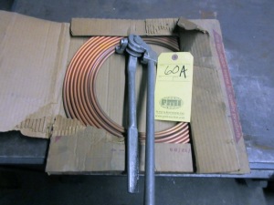 TUBING BENDER, w/approx. 20' copper tubing