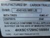 (4) 2016 CARSON 6' X 17' HEAVY DUTY CAR HAULER WITH STEEL BED from DC SOLAR VIN: 4HXSC1725HC188876, 4HXSC1726HC188837, 4HXSC1729HC188864, 4HXSC1729HC1 - 7