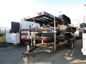 (4) 2016 CARSON 6' X 17' HEAVY DUTY CAR HAULER WITH STEEL BED from DC SOLAR VIN: 4HXSC172XHC188825, 4HXSC1720HC188851, 4HXSC172XHC188856, 4HXSC1722HC1