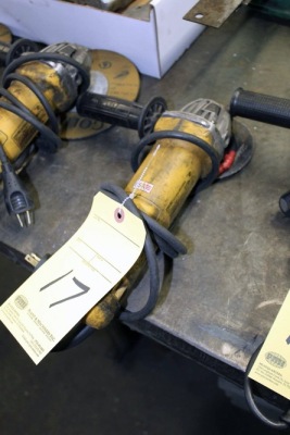 ANGLE GRINDER, DEWALT MDL. DWE402