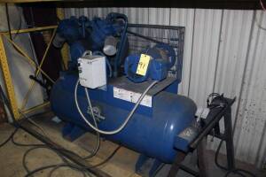 RECIPROCATING TYPE AIR COMPRESSOR, QUINCY MDL. QT-15, 15 HP, 2-stage, S/N QT15ST1500361