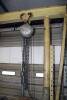 CHAIN HOIST, CYCLONE 2 T. CAP., on portable A-Frame gantry crane - 2