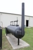 BAR-B-QUE SMOKER, CUSTOM BUILT 2-CHAMBER, H.D. steel construction, 8’L. x 32” dia., dbl. insulated fire box - 6