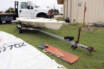 SAILBOAT, LASER APPROX. 16’L., w/trailer