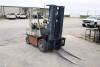 FORKLIFT, NISSAN 5,000 LB. CAP. MDL. KFH02A25V, LP pwrd., 3-stage mast, 187" lift height, side shift, cushion tires - 4