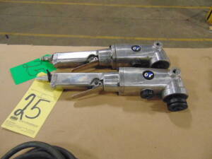 LOT OF PNEUMATIC RIGHT ANGLE GRINDERS (2), 7"