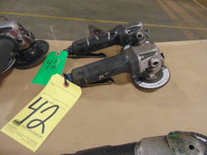 LOT OF PNEUMATIC RIGHT ANGLE GRINDERS (2), 4"