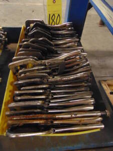 LOT OF WELDING CLAMPS, assorted (in two boxes)