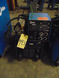 INVERTER MIG WELDER, MILLER MDL. INVISION 456P, 60 Series wire feeder, S/N LC661916