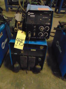 INVERTER MIG WELDER, MILLER MDL. INVISION 456P, 60 Series wire feeder, S/N KK311366