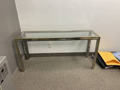 Table en verre