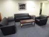 Couch, Loveseat, Chair, (3) Wood Tables & Framed Picture (Lot)