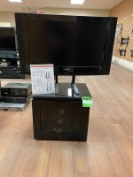 Vitrine TV/AV avec &eacute;tag&egrave;re