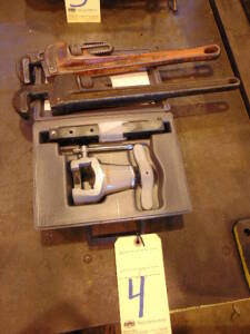 LOT CONSISTING OF: (2) Ridgid 18" pipe wrenches & Ridgid flaring tool