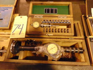 LOT OF DIAL BORE GAUGES (2), assorted