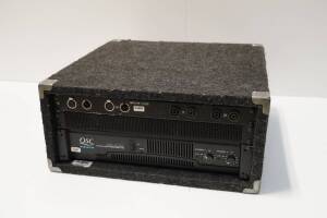 QSC RMX1850HD Amp and 2 Channel XLR Input 1/4'' NL4 Output Amp Rack