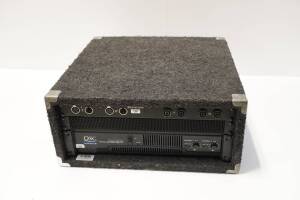 QSC RMX1850HD Amp and 2 Channel XLR Input 1/4'' NL4 Output Amp Rack