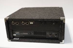 QSC RMX1850HD Amp and 2 Channel XLR Input 1/4'' NL4 Output Amp Rack