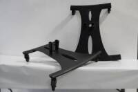 Lot (2) Rolling TV stand bases.