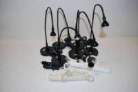 Lot (6) LED Script Lites/ (2) Power Bars