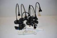 Lot (6) LED Script Lites/ (2) Power Bars