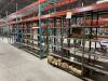 GLOBAL OFFER- 305 sections of Industrial Pallet Racking (48"W) - ALREADY DISMANTLED - photos show assets as they were prior to being dismantled and stacked as well as current positions in the warehouse (stacked and or leaned). To win this lot, the winning - 8