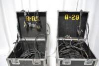 Lot of DMX Control Multicable 300' - 9 lines + AC x 1. DMX Control Multicable 250' - 7 lines + AC (DAMAGED) x1.