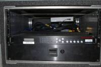 Lot of 1x Imposa LDU8000 Processor, 1x Rack Drawer w/ Keys, 1x Cat 5 Rack Panel, 1x SDI rack Panel, 1x hp procurve switch 408