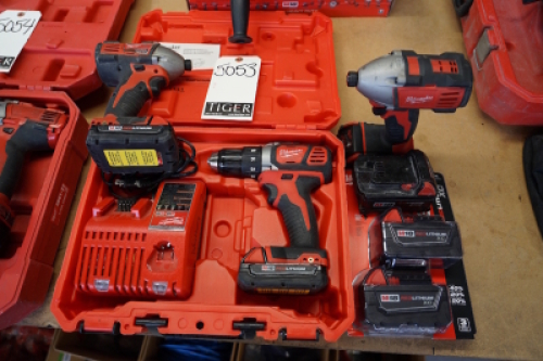Lot (2) Milwaukee Impact Driver and Milwaukee Drill/Driver