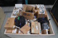 Lot Assorted Extron DVI DA and Parts, ETC ColorSource Relay DMX, Cisco Gigabit PoE Switch, Rane Touchscreen Remote and Audio Cables