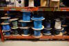 Contents of (12) Rack Shelves, (2) Skids: Reels of Crestron 8G, Cat 6, HD-SDI and Speaker Cable - 2