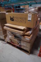 Contents of 7 Skids Assorted Premier Mounts/Peerless AV/ Chief Mounting Hardware and Various Mid Atlantic Racks and Parts