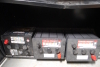 Black Cabinet containing Neutrik/Powercon Connectors, Various Sized Uline Reclosable Bags, (8) Flux Off Can, (6) Electro Wash Can and (2) Canada Proof Lead Acid Battery - 6