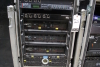 Lot (4)ECM 16U Rolling Racks containing XTA Processors, DX38 Processors, QSC Amplifiers, Aphex Das, Meyer B-2EX, DBX Compressors, Shure/Sennheiser/Telex Antenna Distributors, Yamaha PW1D and (1) ECM 6U Rack containing (2)Yamaha AD824 Analog to Digital Con