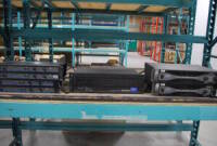 Lot (2) QSC PLX1602 Amps, QSC USA900 Amp, (4) QSC Model 110 Amp