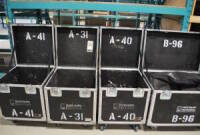 Lot (30) Short Black Mic Stand, (14) Chrome Short Mic Stand and Assorted Soft Covers