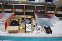 Lot Assorted Shure Antennas, Microphone and UR2 Handheld Transmitters, (4) Clearcom RS-601 Beltpack, and Assorted Patch Cable
