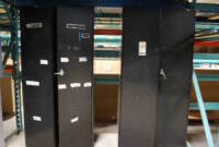 Lot (2) Black Cabinets