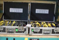 Lot (2) Audio Video Spares Kits contains Assorted Audio Patch Cables