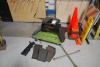 Lot Curt Q20 Fifth Wheel Adapter Plate, Car Jack Kit, (3) Truck Wheel Chock, Lug Wrench, (7) Assorted Sized Pylons and (2) Caution Signs