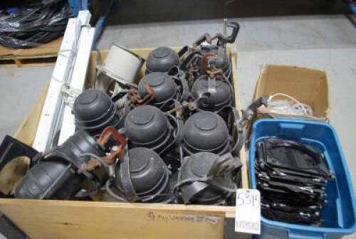 Lot (10) Par 64 All Weather Light and Accessories