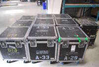 Lot (10) 24"x24" Rolling Hard Case
