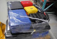 Skid of Assorted Plastic UK Cases