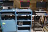 Lot (12) Computer Workstation Carts containing Monitors, Dell PCs, Mouse and Keyboards and Battery Backups - 4