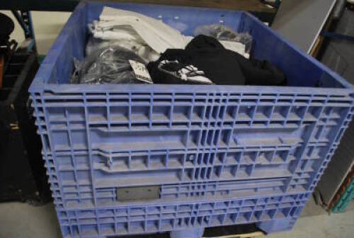 Crate containing Assorted Drape and Fabric
